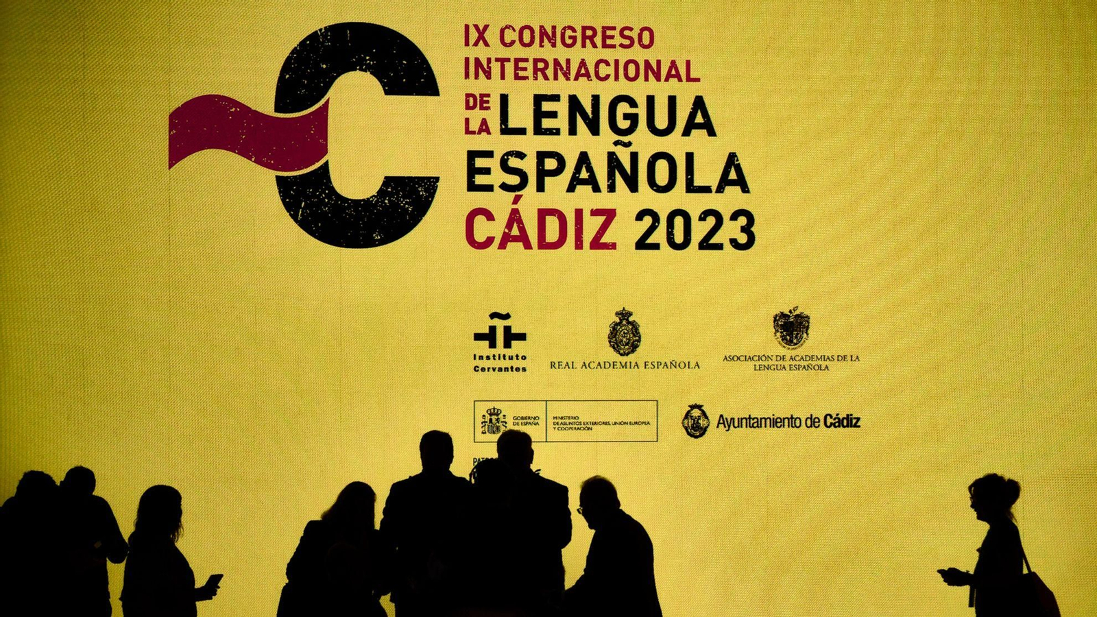 Un acto del Congreso Internacional de la Lengua Española celebrado en Cádiz en 2023.