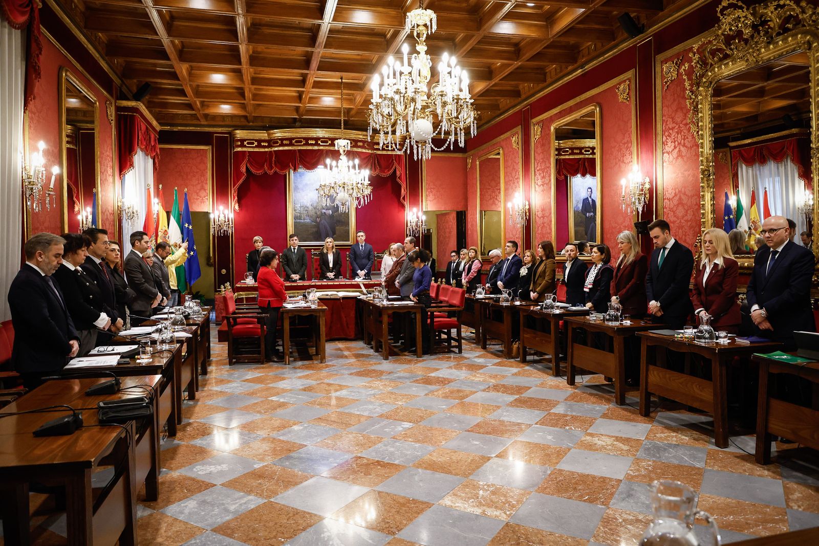 Imagen del pleno de enero celebrado este viernes en el Ayuntamiento de Granada