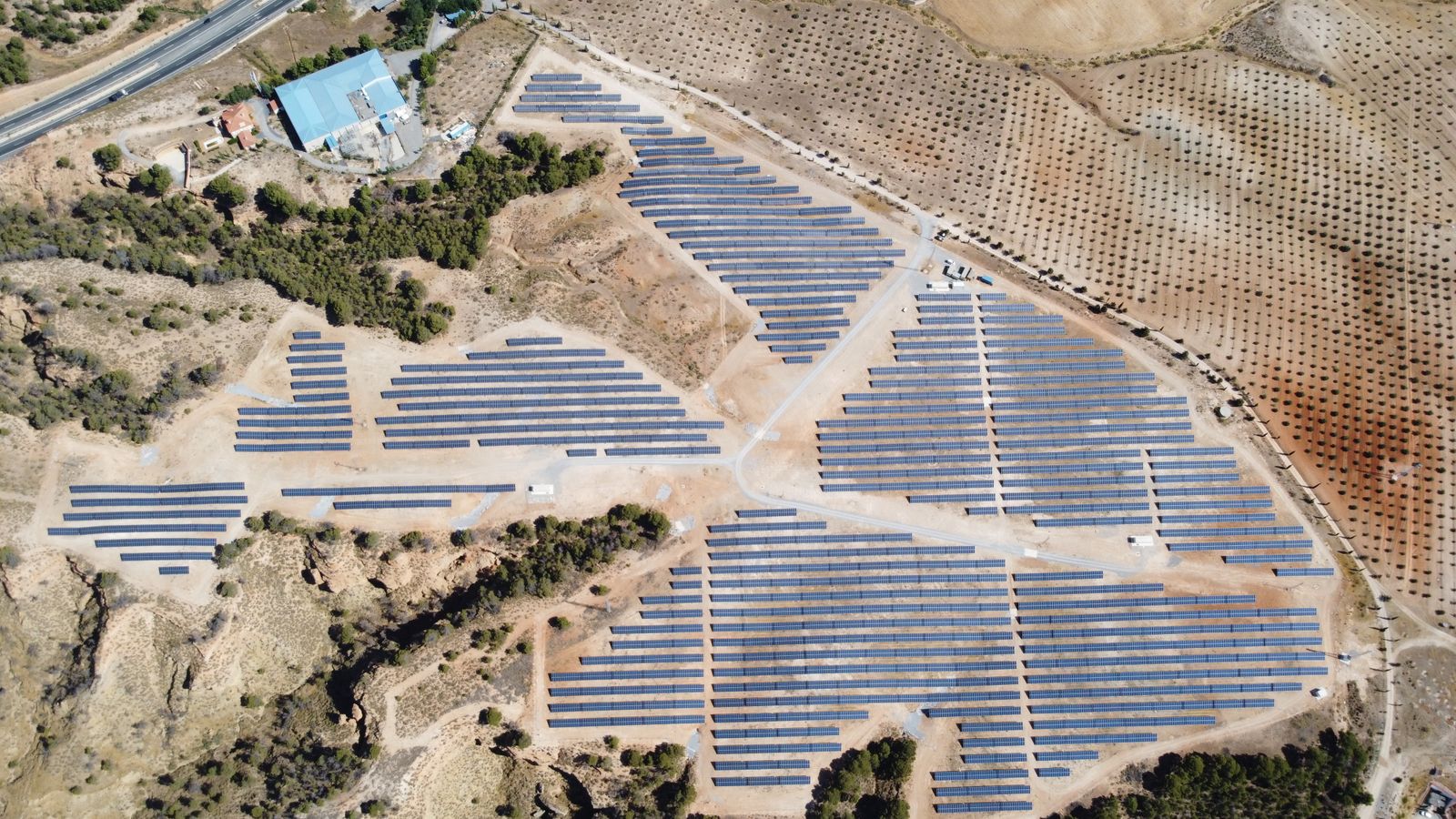 Una de las plantas solares de Ansasol.