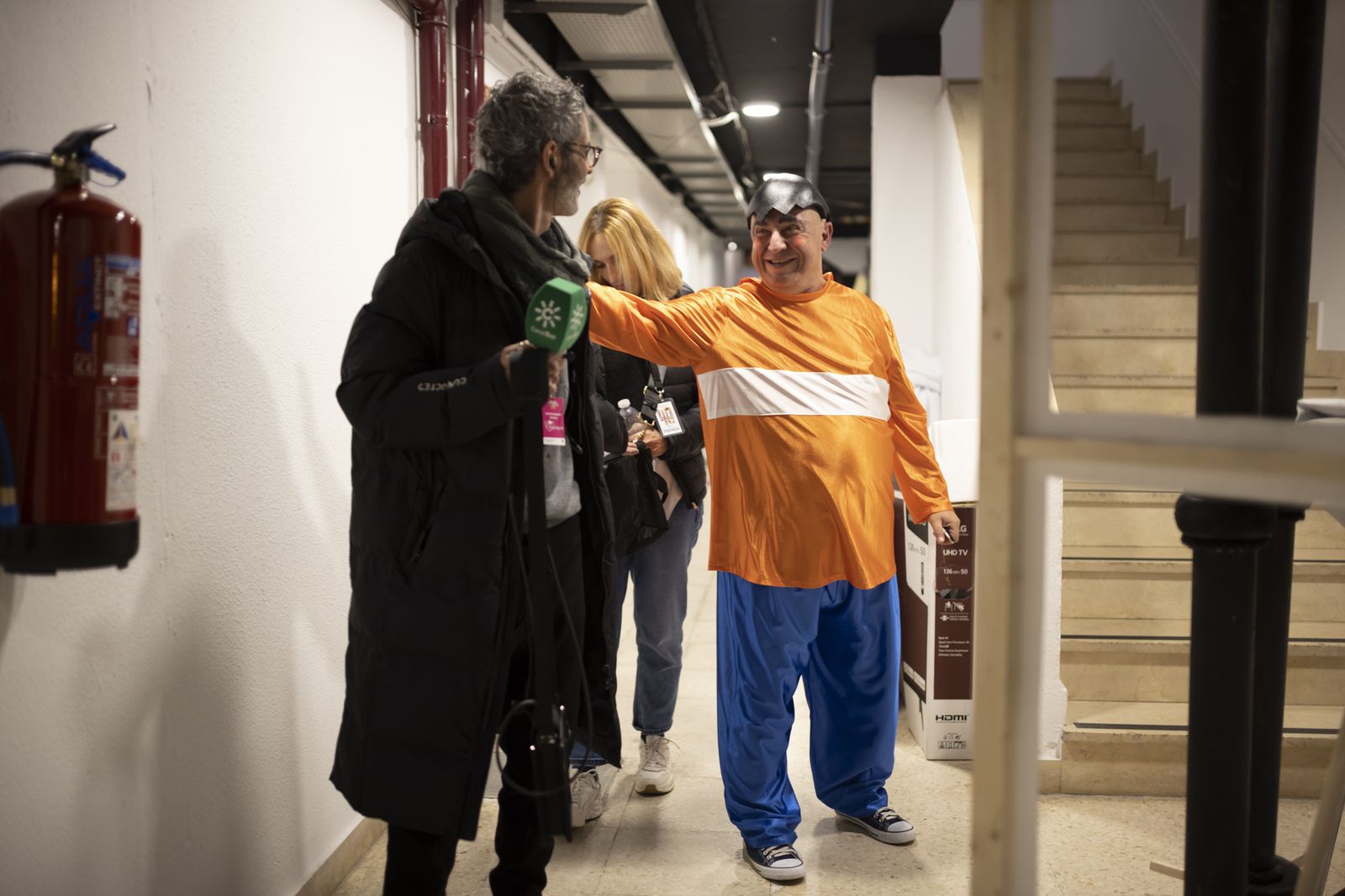 Ambiente en la final  del Carnaval Colombino