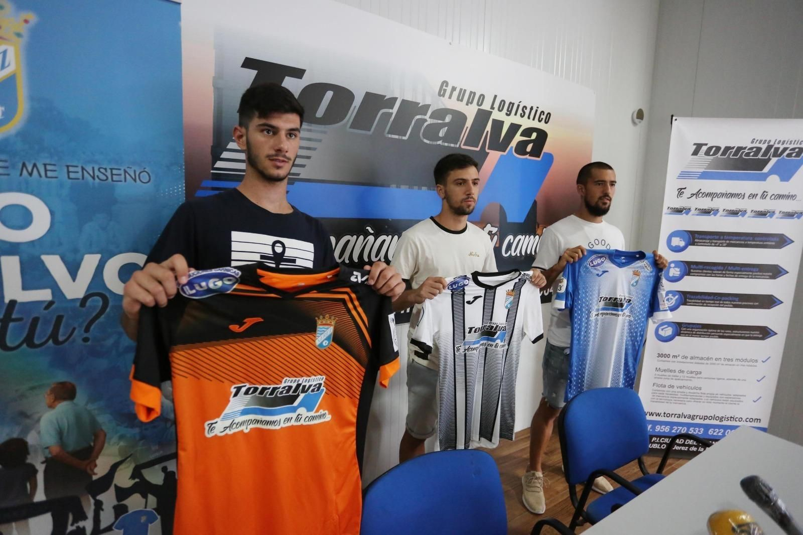 Rubén Sánchez, Palacios y Lucas Correa, en Torralva.