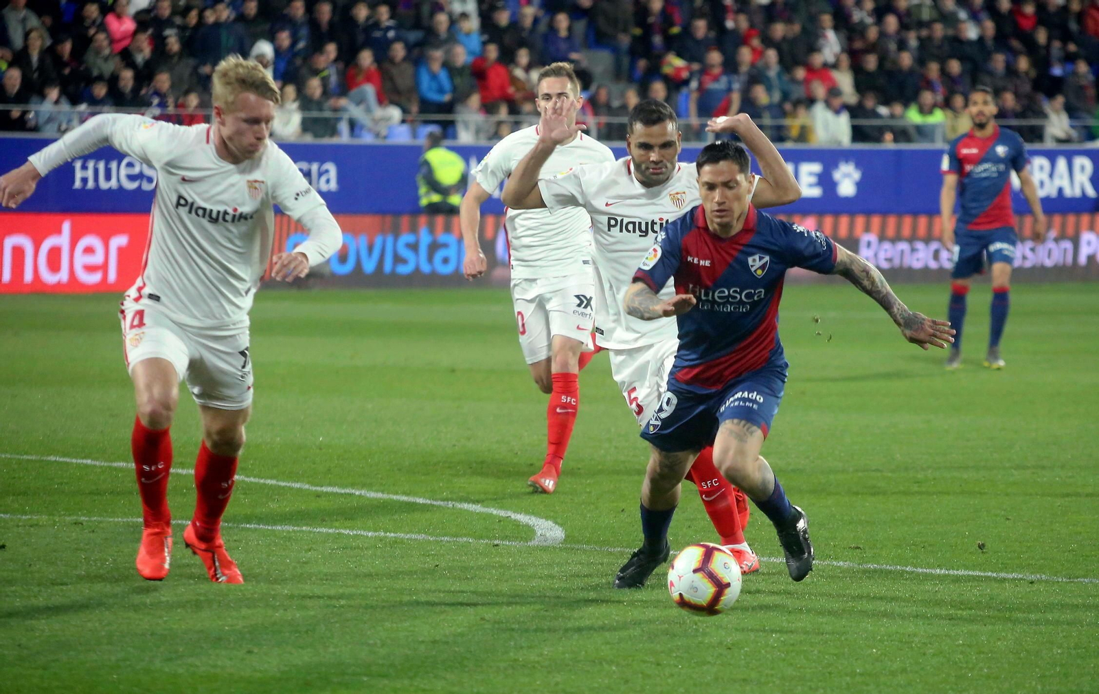 El Huesca-Sevilla, en imágenes