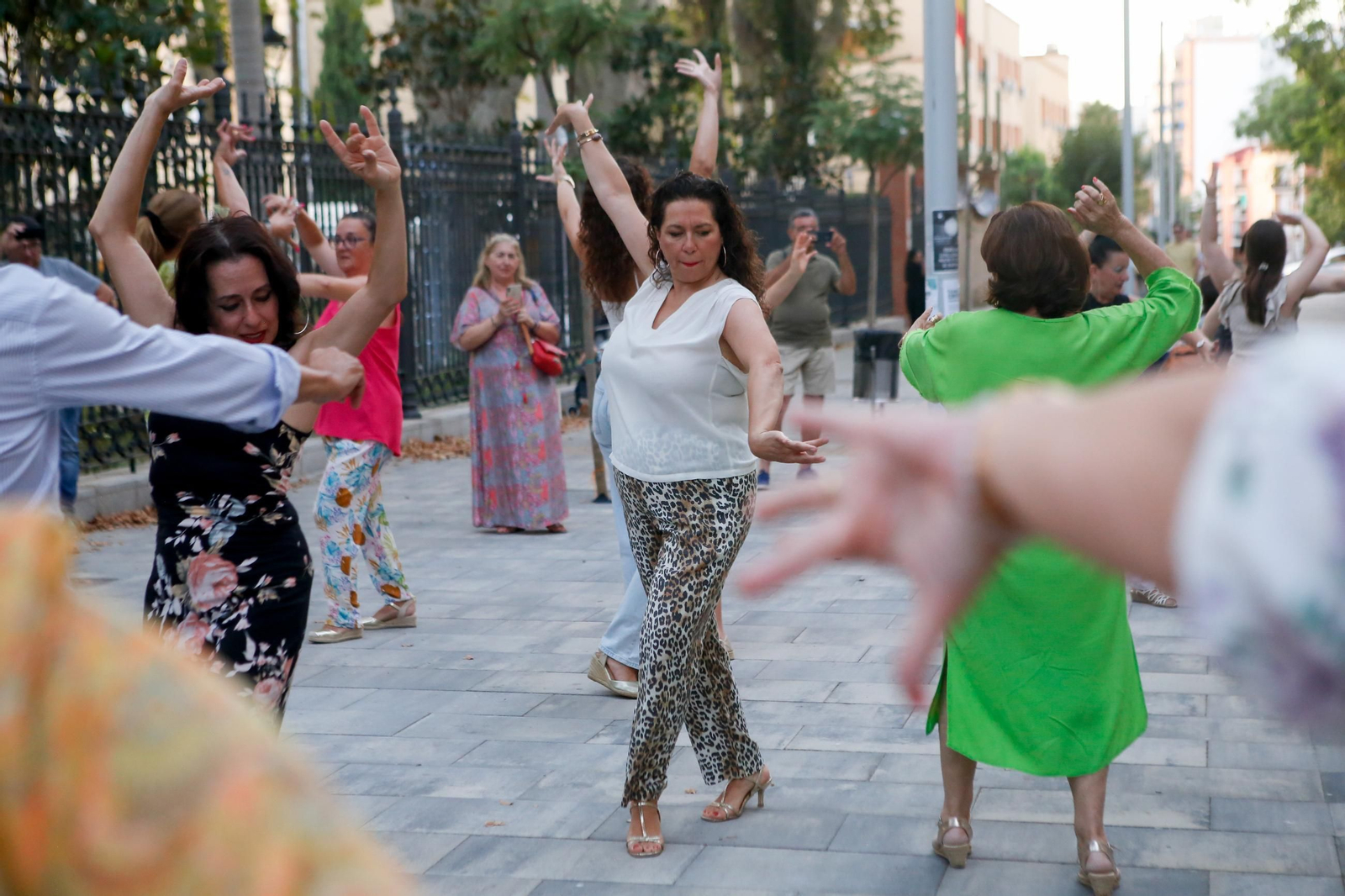 Fotos del flashmob de baile flamenco de Mercedes Alcalá y David Lozano