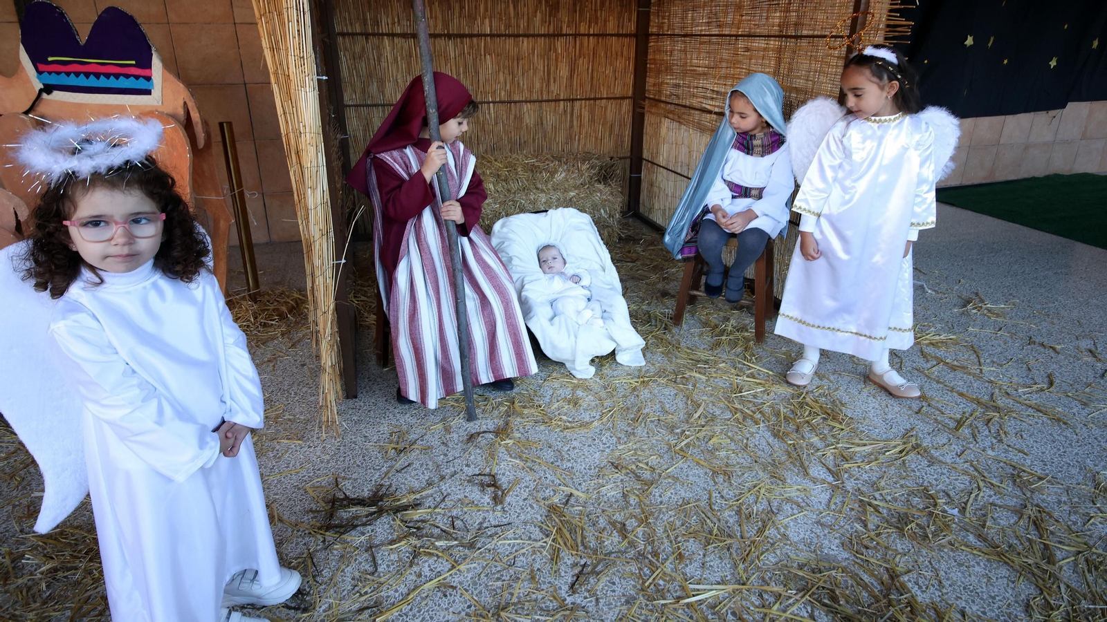 Belén viviente en el Colegio San José Fundación Xafer de Jerez