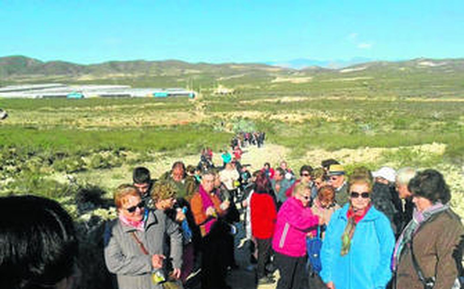 Los mayores han realizado la ruta del cine en el término municipal de Níjar.