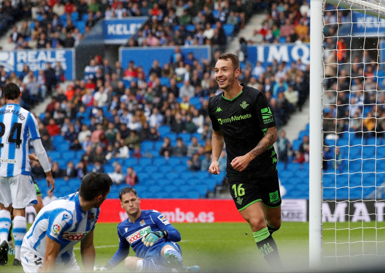 Loren, tras marcar el pasado curso en Anoeta.