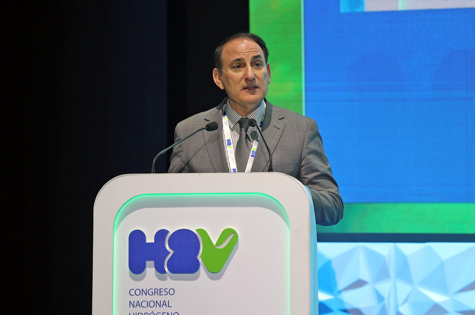Imágenes de la inauguración del II Congreso Nacional de Hidrógeno Verde celebrado en Huelva