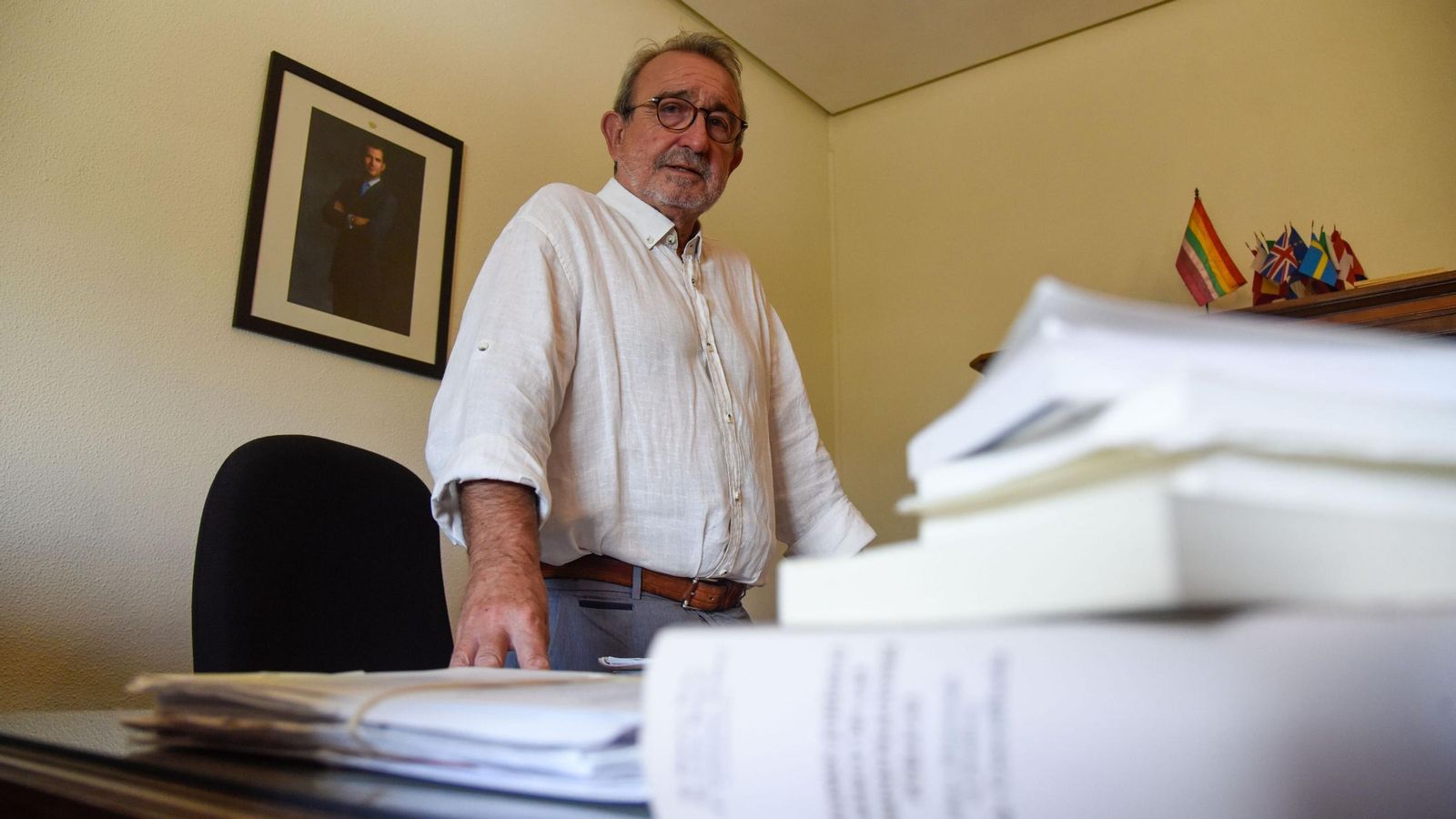 Heriberto Asencio, en su despacho de la Audiencia de Sevilla.