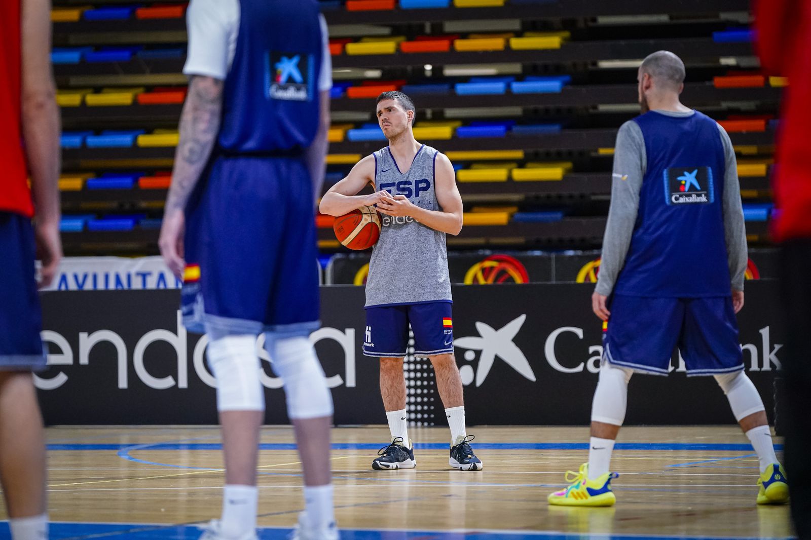 Fotos: Los jugadores del Unicaja ya entrenan con España