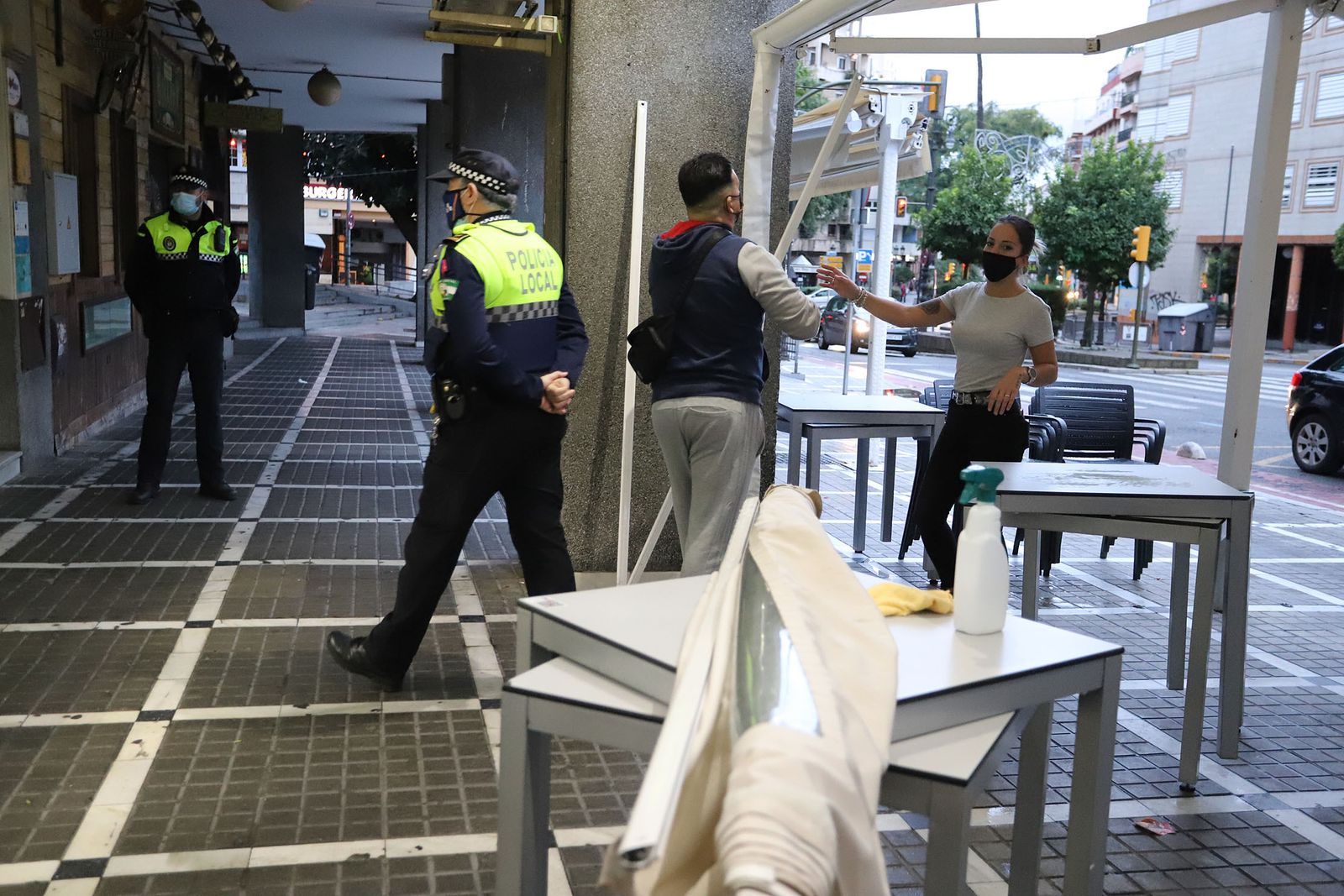 La Policía Local de Huelva controla el cumplimiento de las restricciones anti Covid