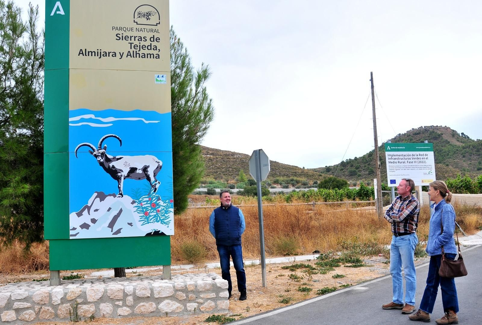 Visita del delegado de Sostenibilidad y Medio Ambiente al Parque Natural Sierras de Tejeda, Almijara y Alhama