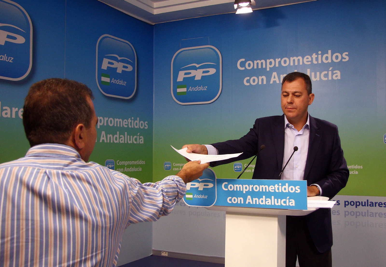 José Luis Sanz, en una imagen de archivo tomada en la sede del PP de Andalucía.