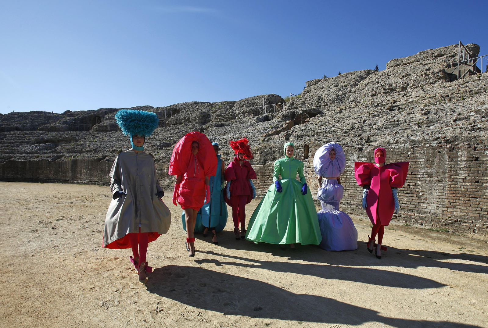 Pase de modelos en Itálica