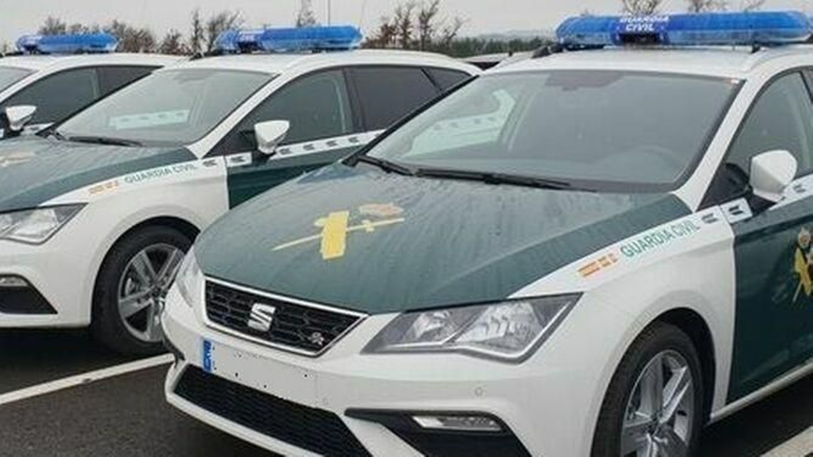 Vehículos de la Guardia Civil.