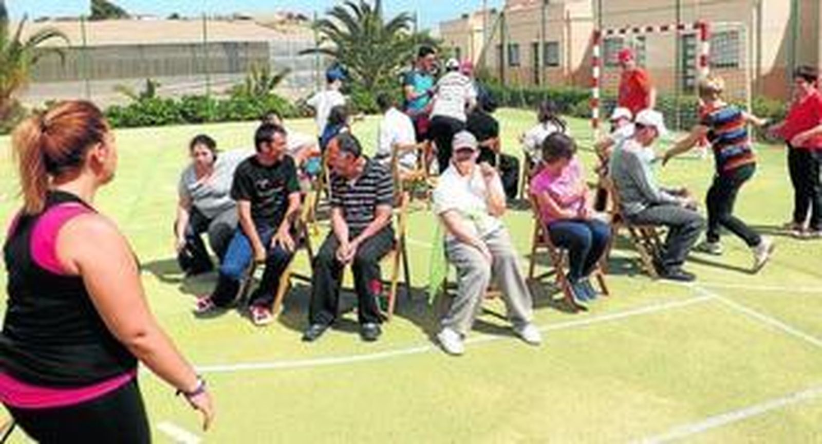 Los juegos formaron parte de la convivencia de los usuarios.