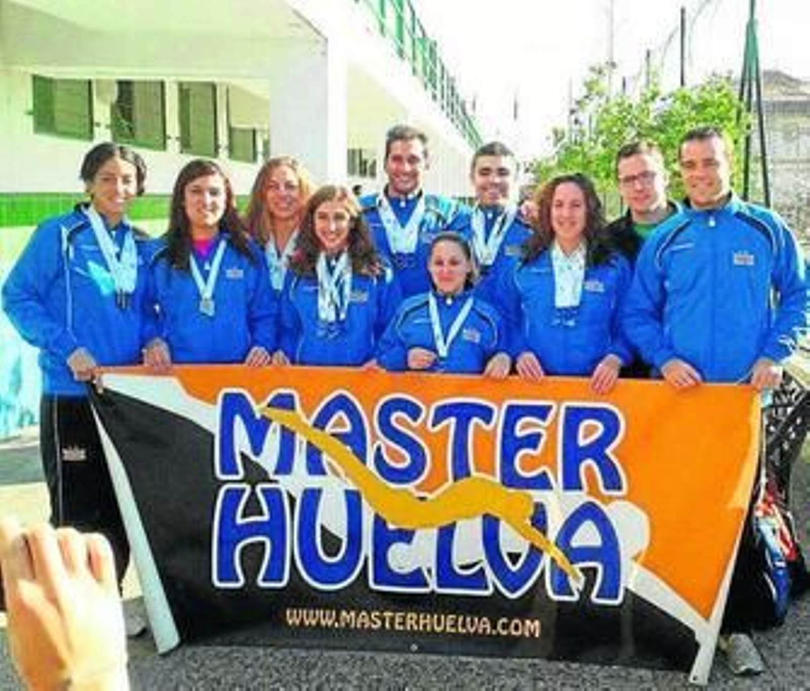 Equipo de nadadores del CD Masterhuelva.