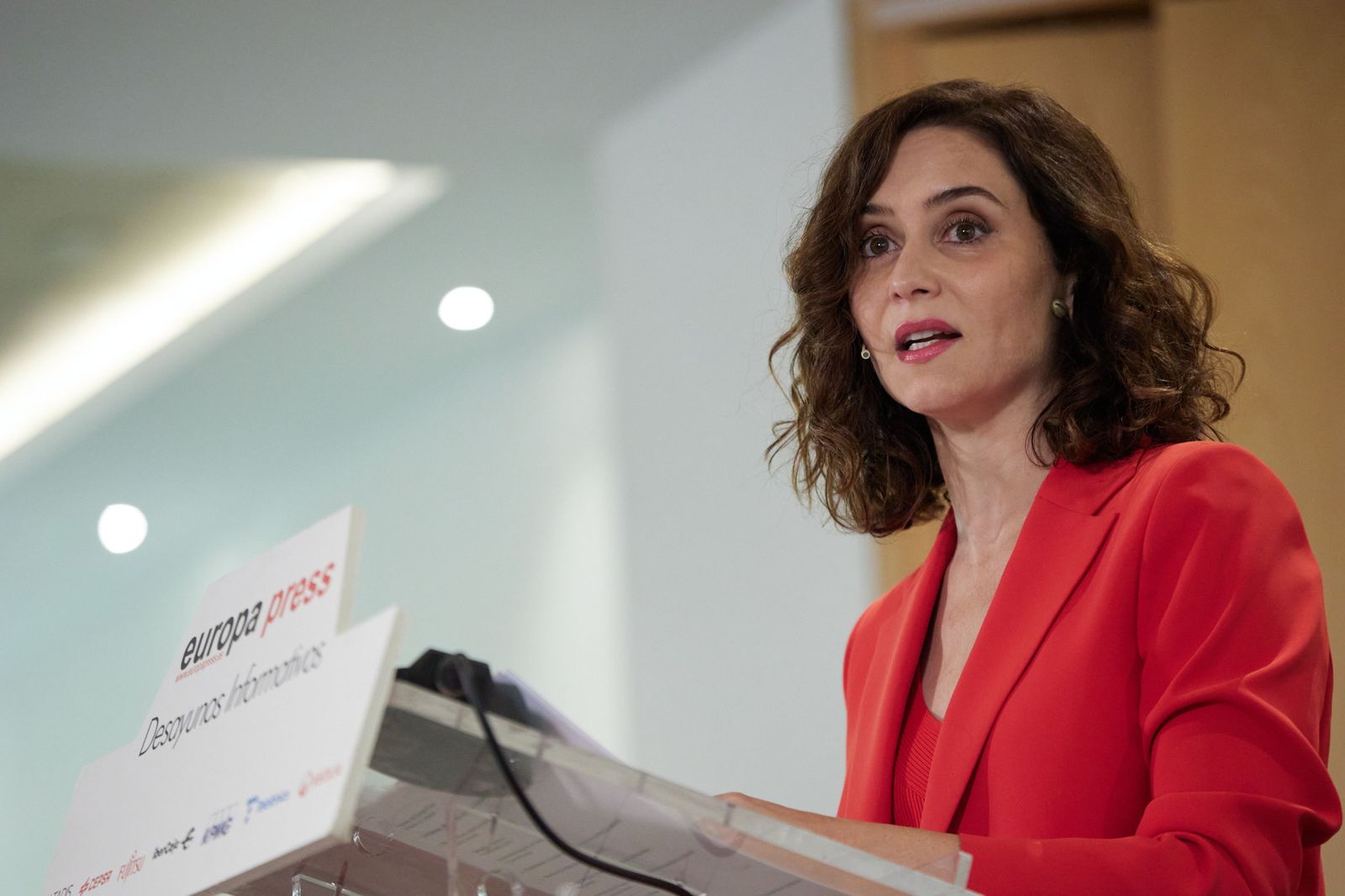 Isabel Díaz Ayuso, durante su intervención en un foro