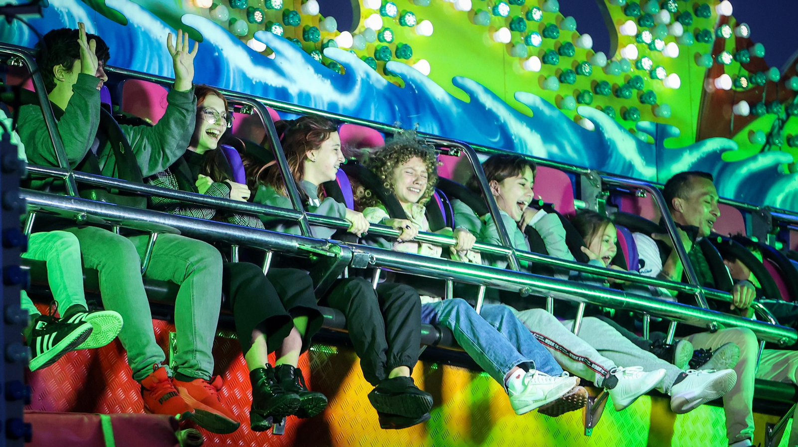 Lleno absoluto en el parque de atracciones de Jerez