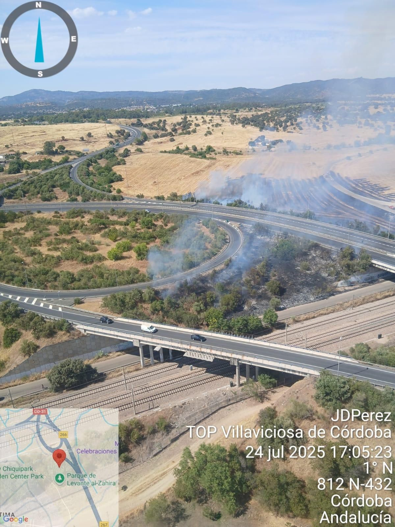 Incendio en el paraje La Campiñuela
