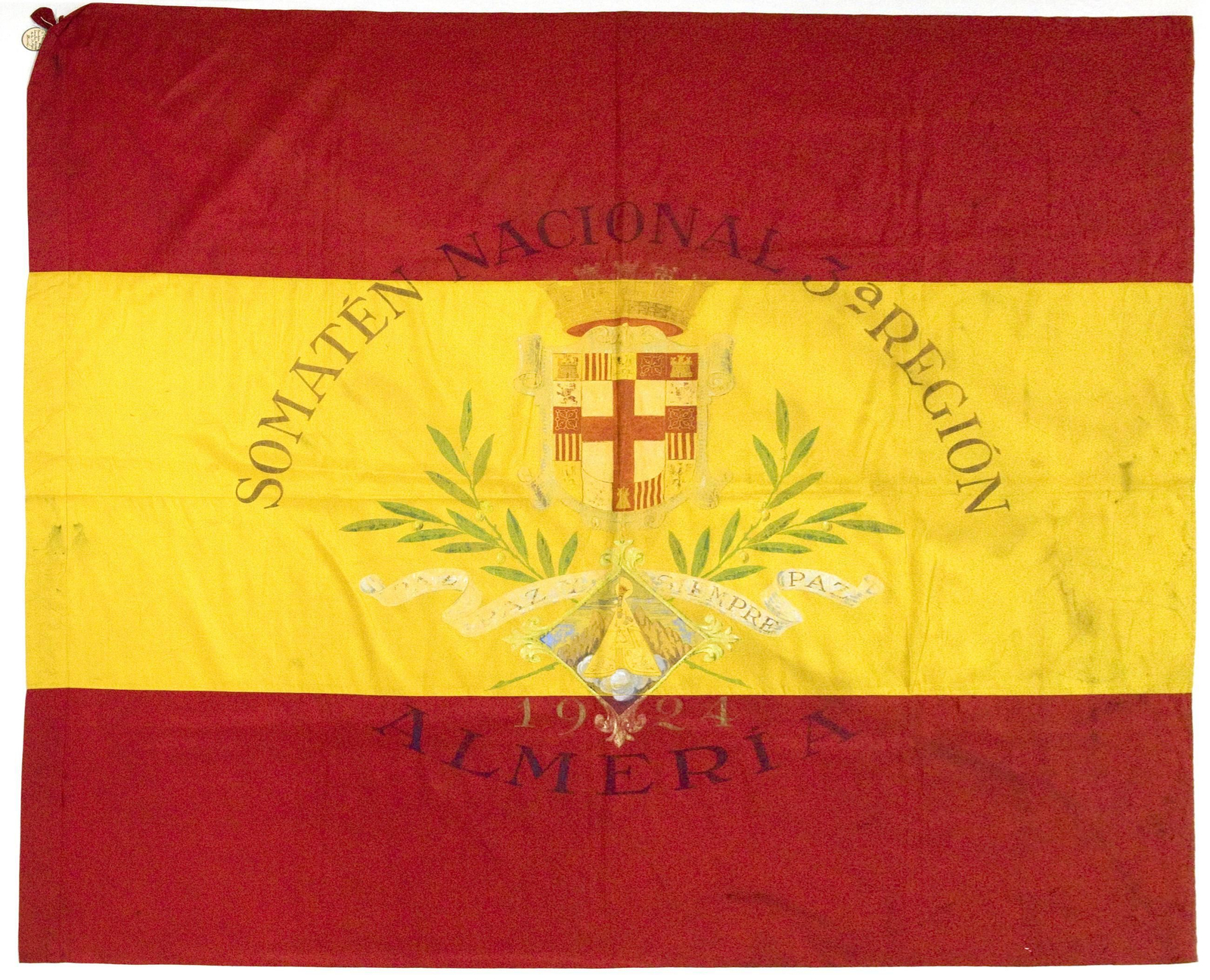 Bandera del Somatén de Almería (1924-31).  Museo del Ejército, nº inventario 111368