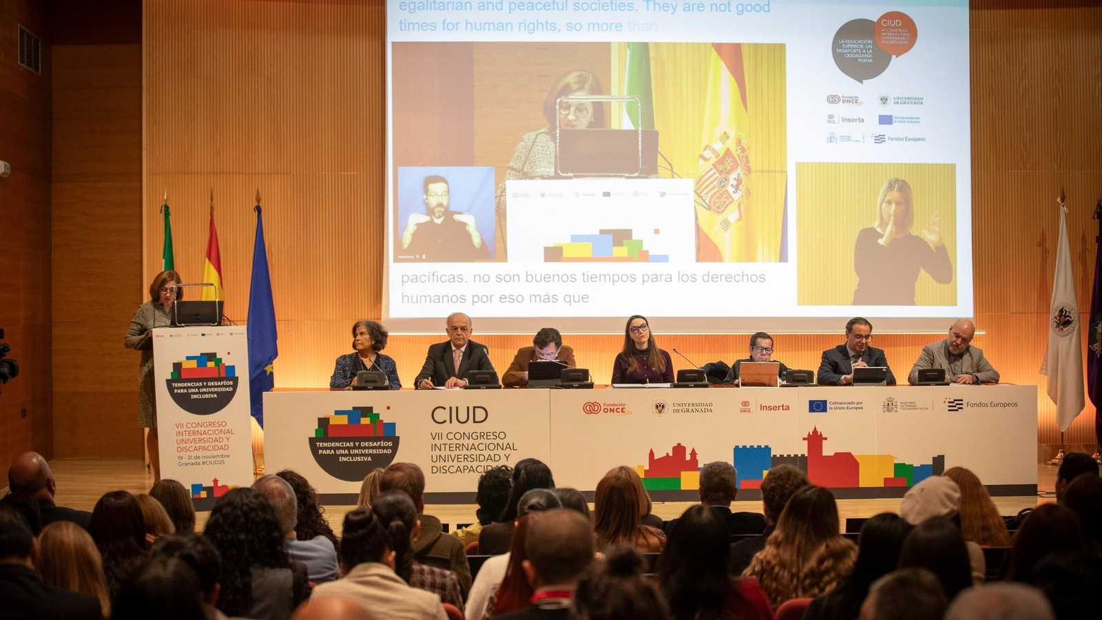 Inaguración del Congreso Internacional Universidad y Discapacidad de Fundación ONCE en Granada