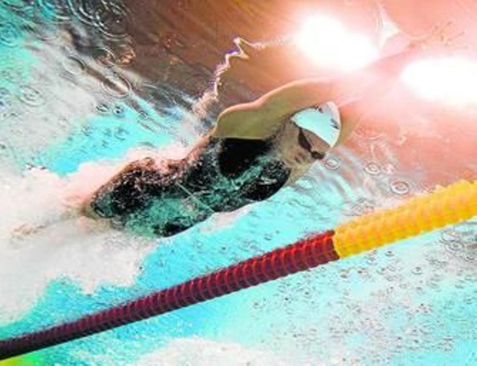 La española Mireia Belmonte, en su semifinal de los 200 metros estilos, donde fue eliminada.