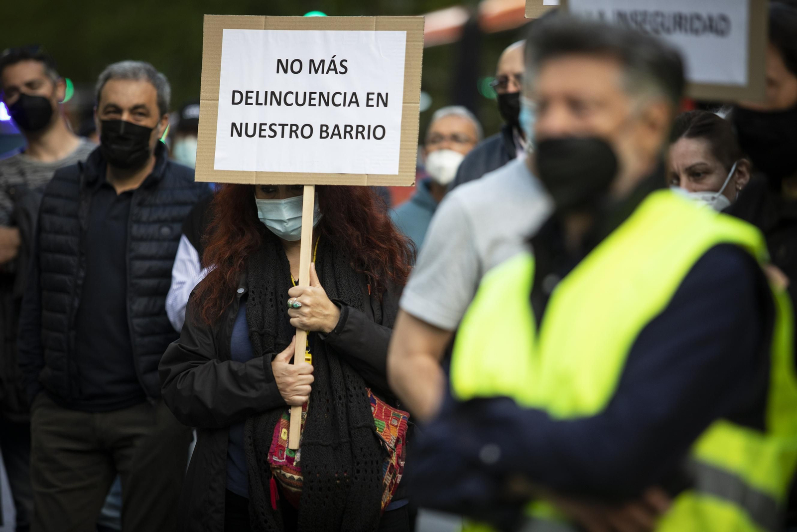 Manifestación de los vecinos del Albaicín por la inseguridad en el barrio