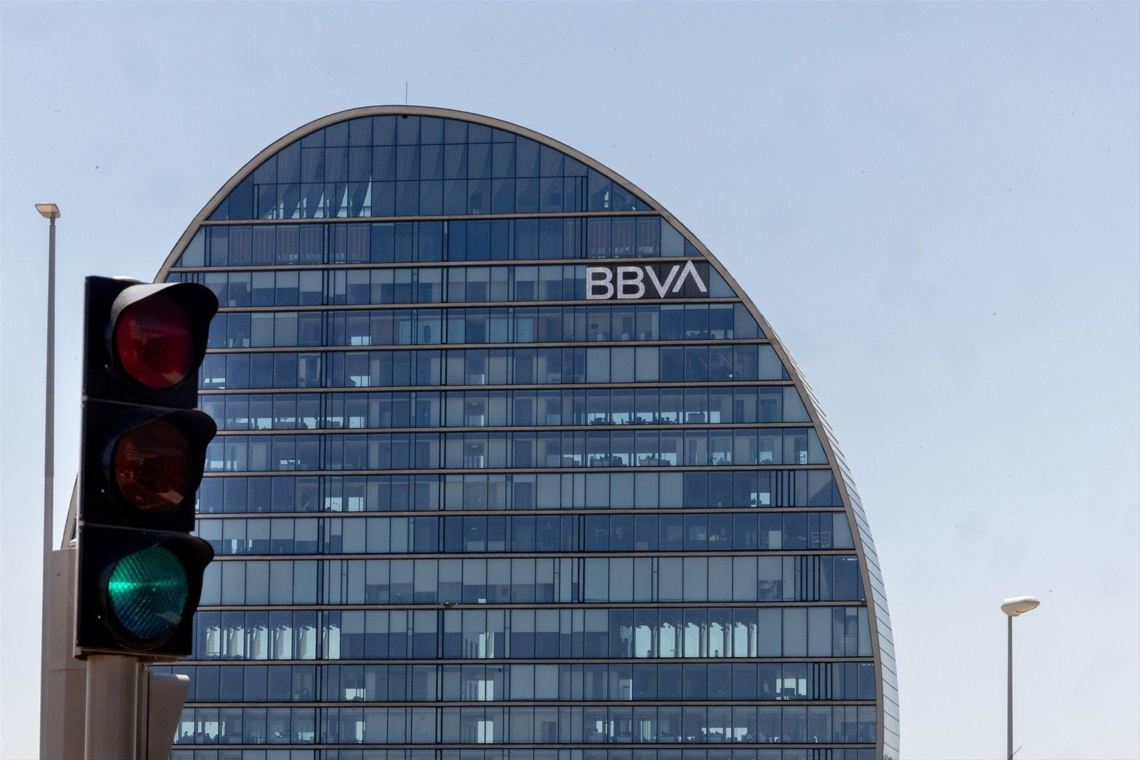 Fachada de la sede de BBVA.
