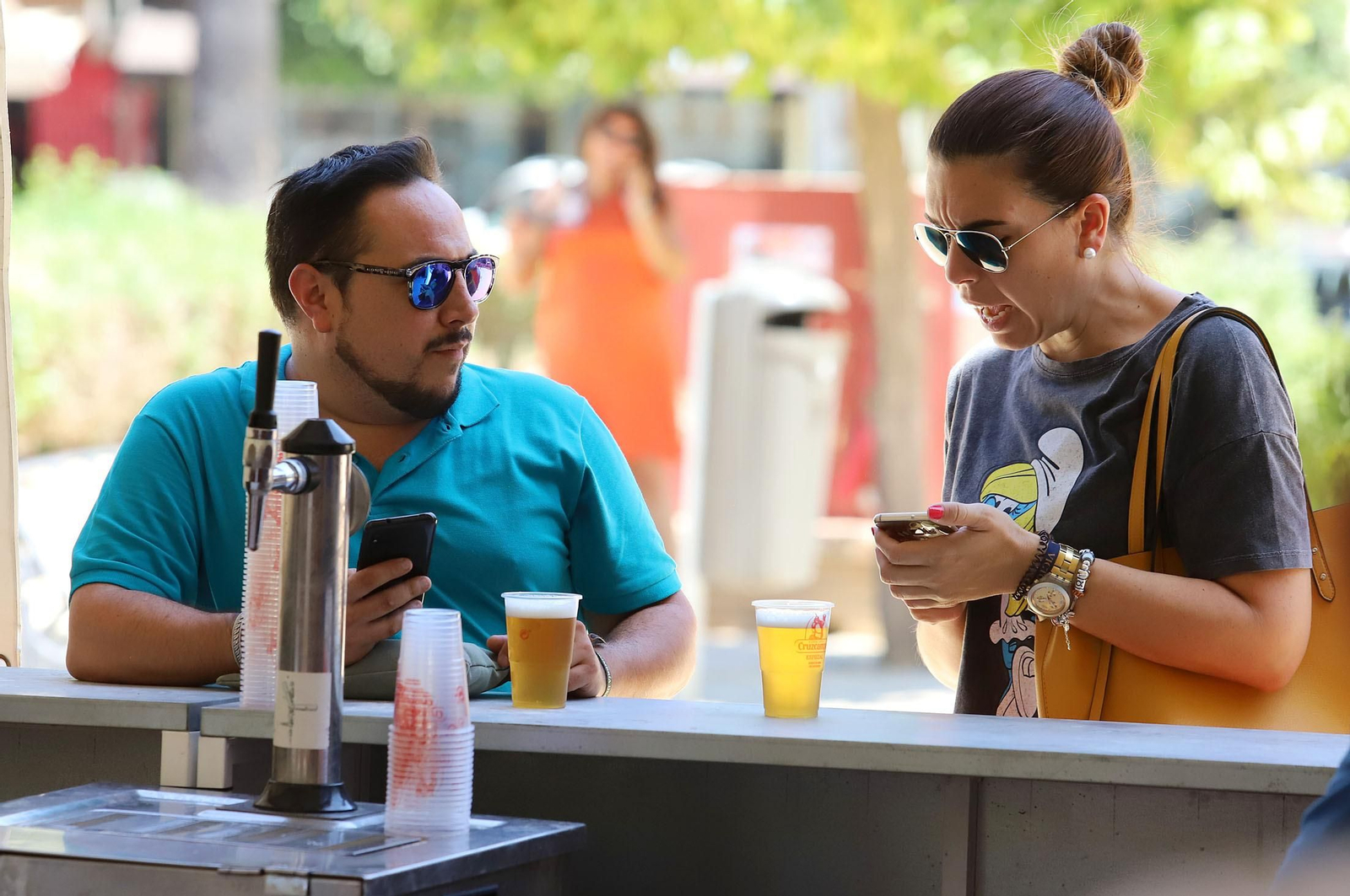 Imágenes del ambiente en las Colombinas de día de Isla Chica