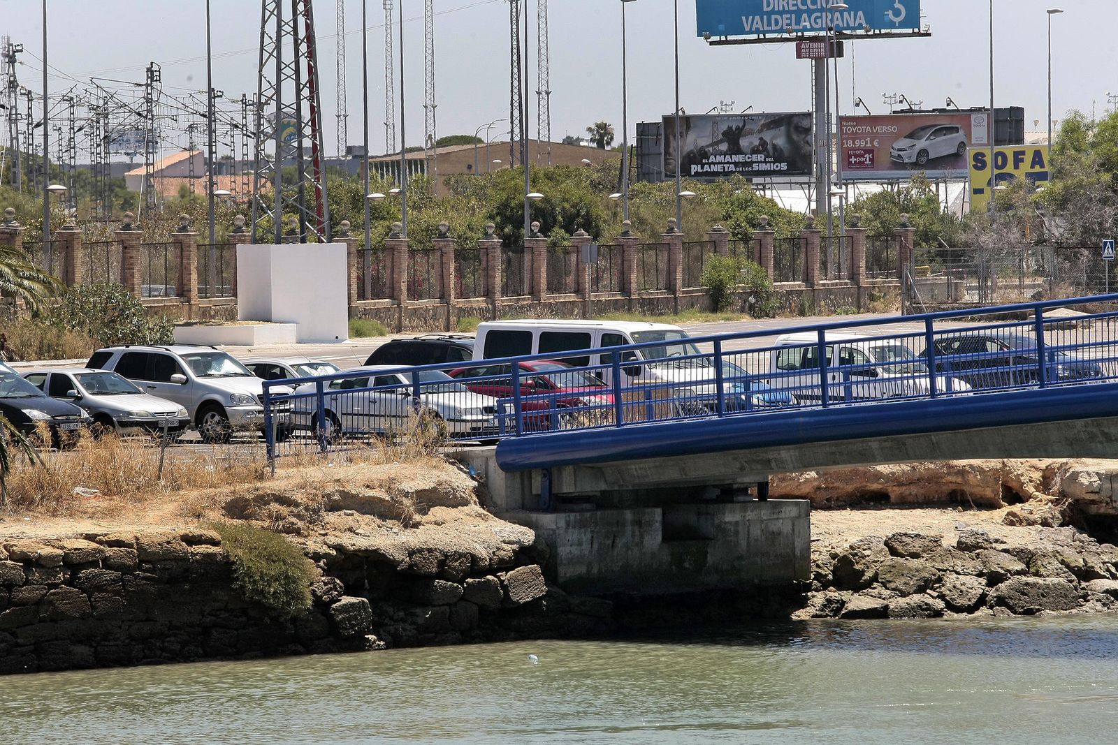 Una imagen del parking de la Pasarela.