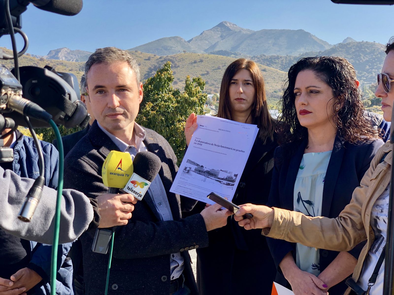 Guillermo Díaz, este miércoles en Nerja.