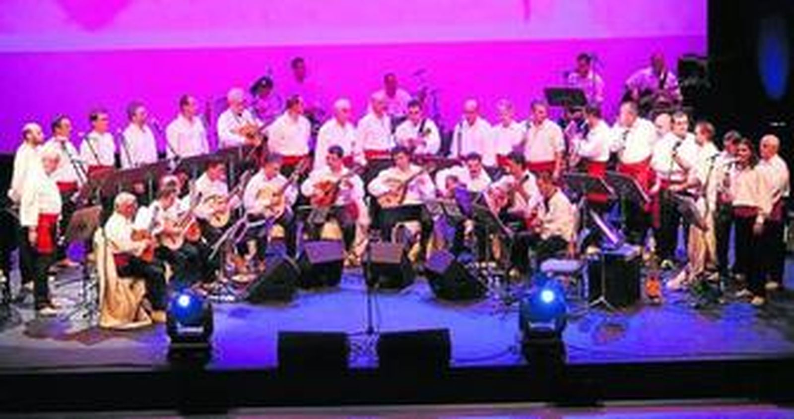 La veterana agrupación canaria dirigida por Elfidio Alonso Quintero, durante un concierto reciente.