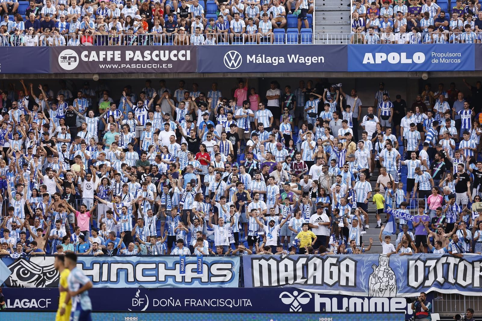 Búscate en las gradas de La Rosaleda durante el Málaga CF-Cádiz