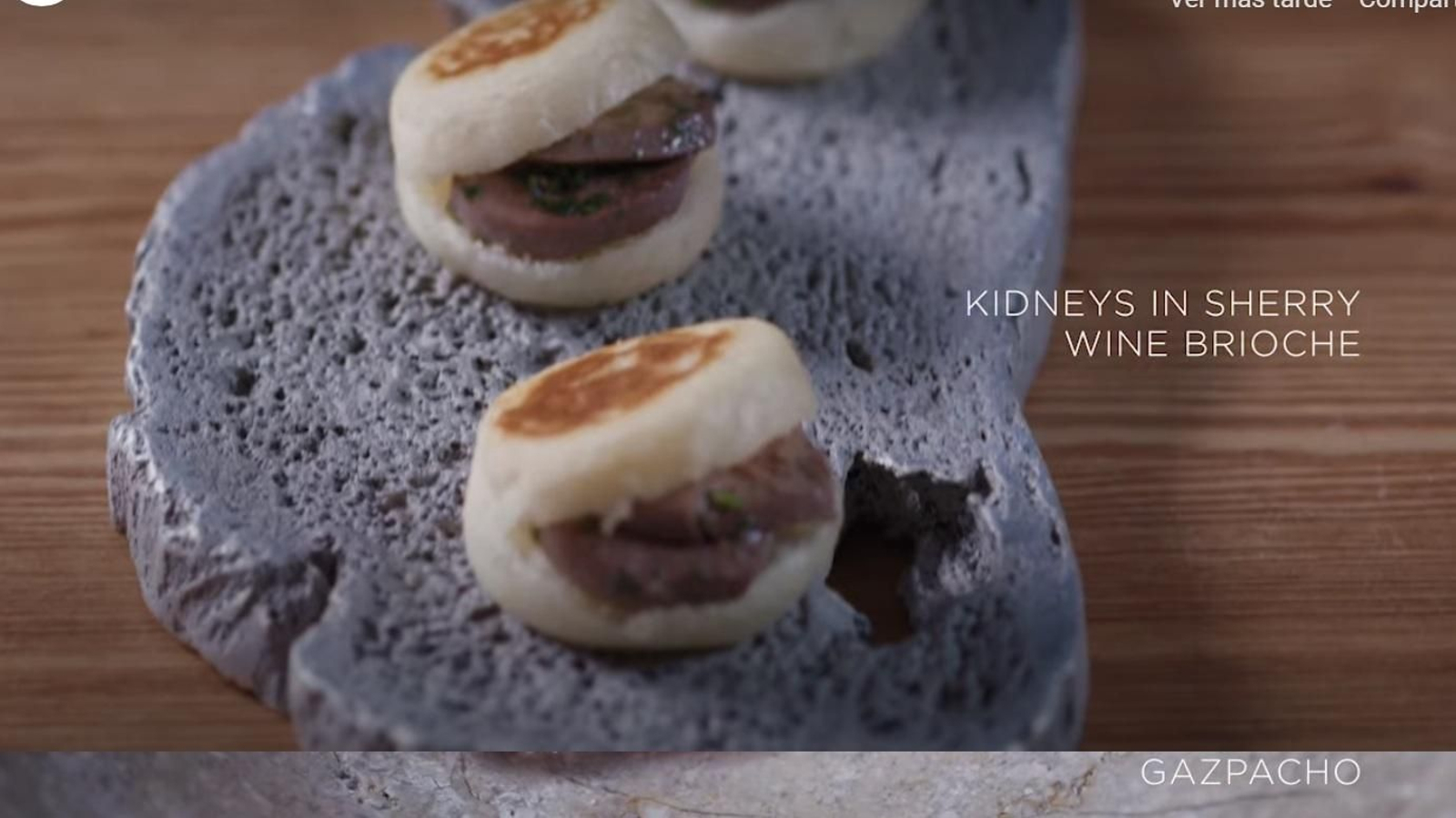 Bocadillo de riñones al jerez