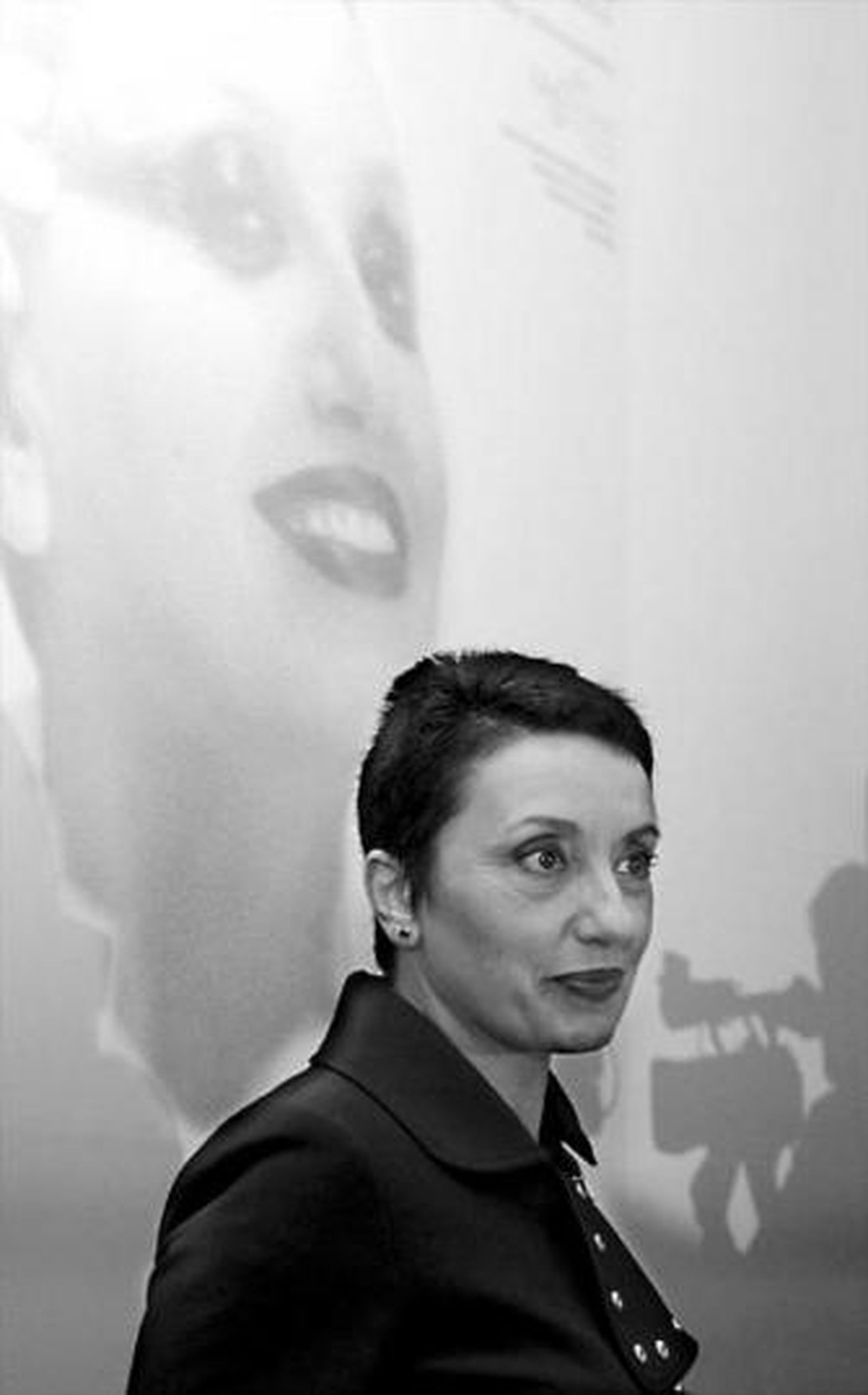 Luz Casal, ayer, en el salón de actos de Unicaja.