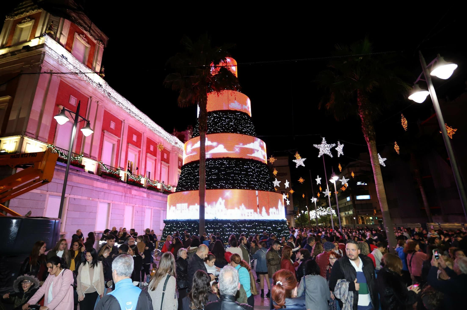 Imágenes del encendido del alumbrado navideño