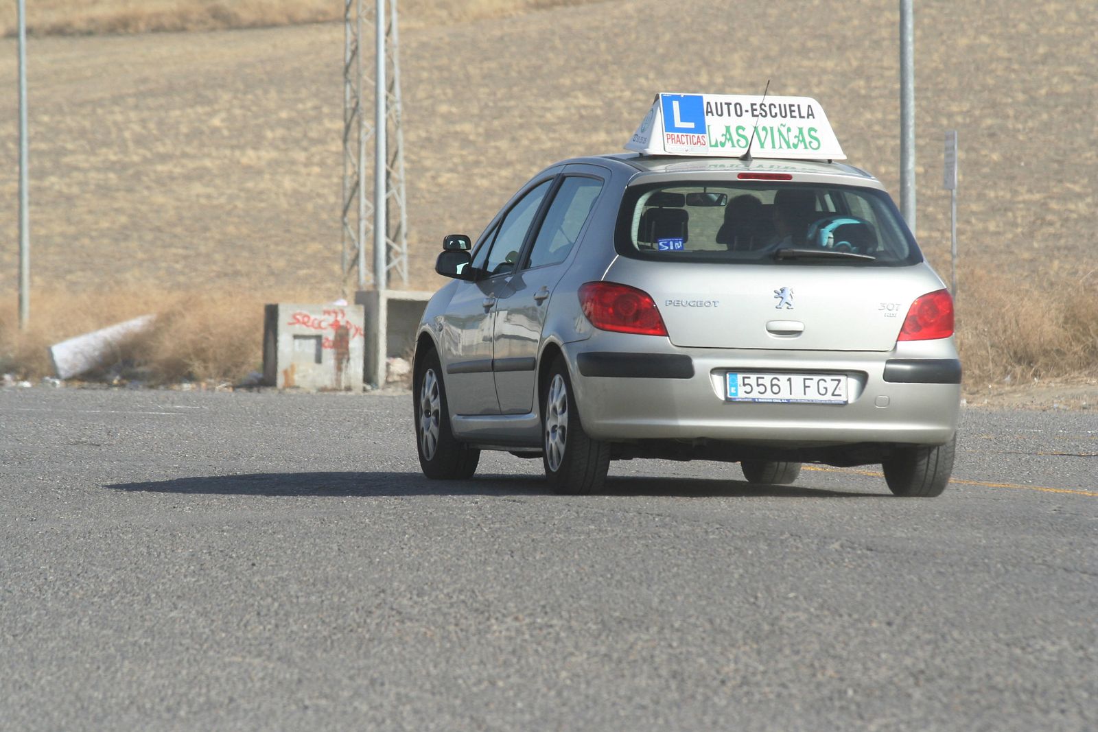 Pista de exámenes de tráfico.