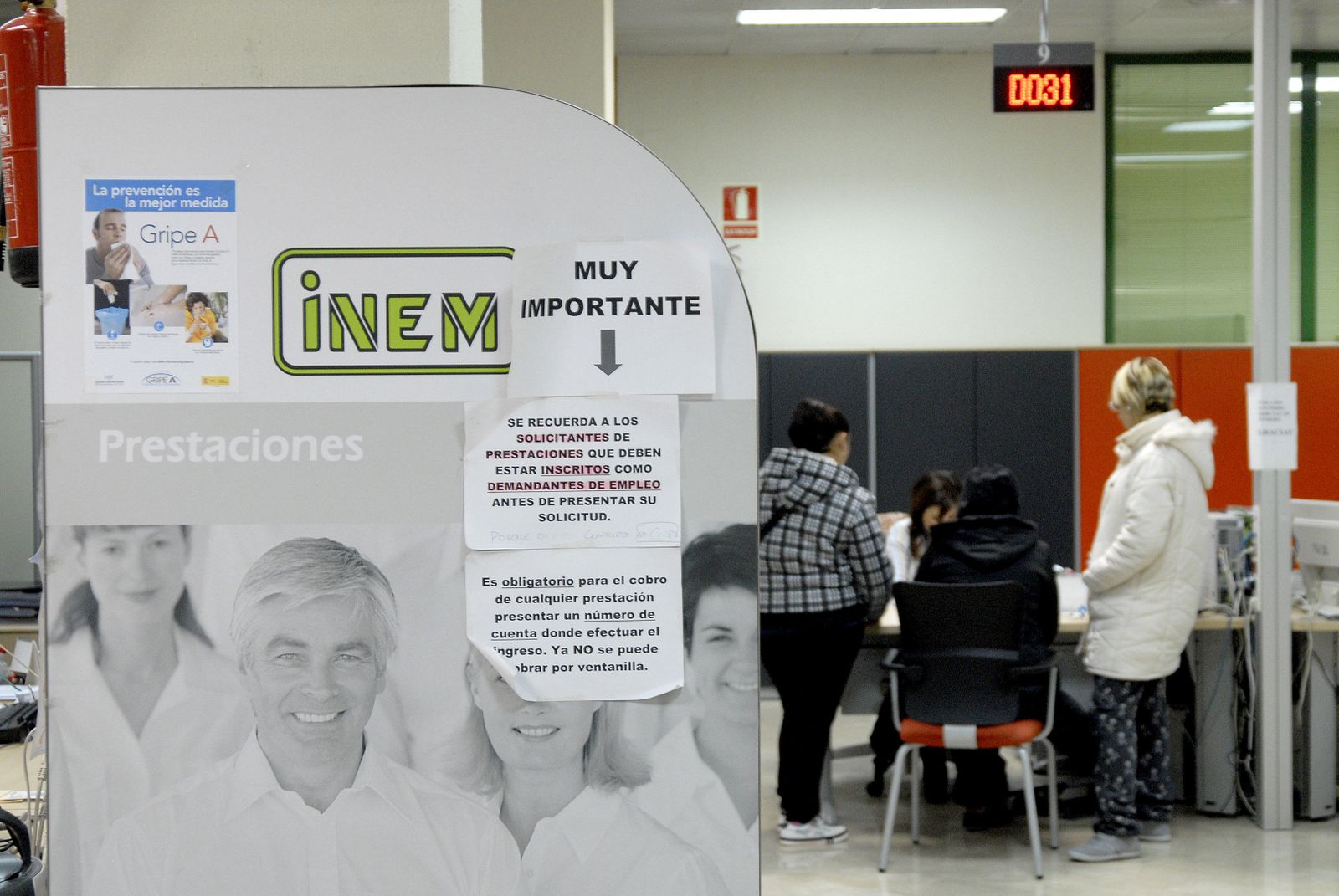 Imagen de archivo de una oficina del INEM.