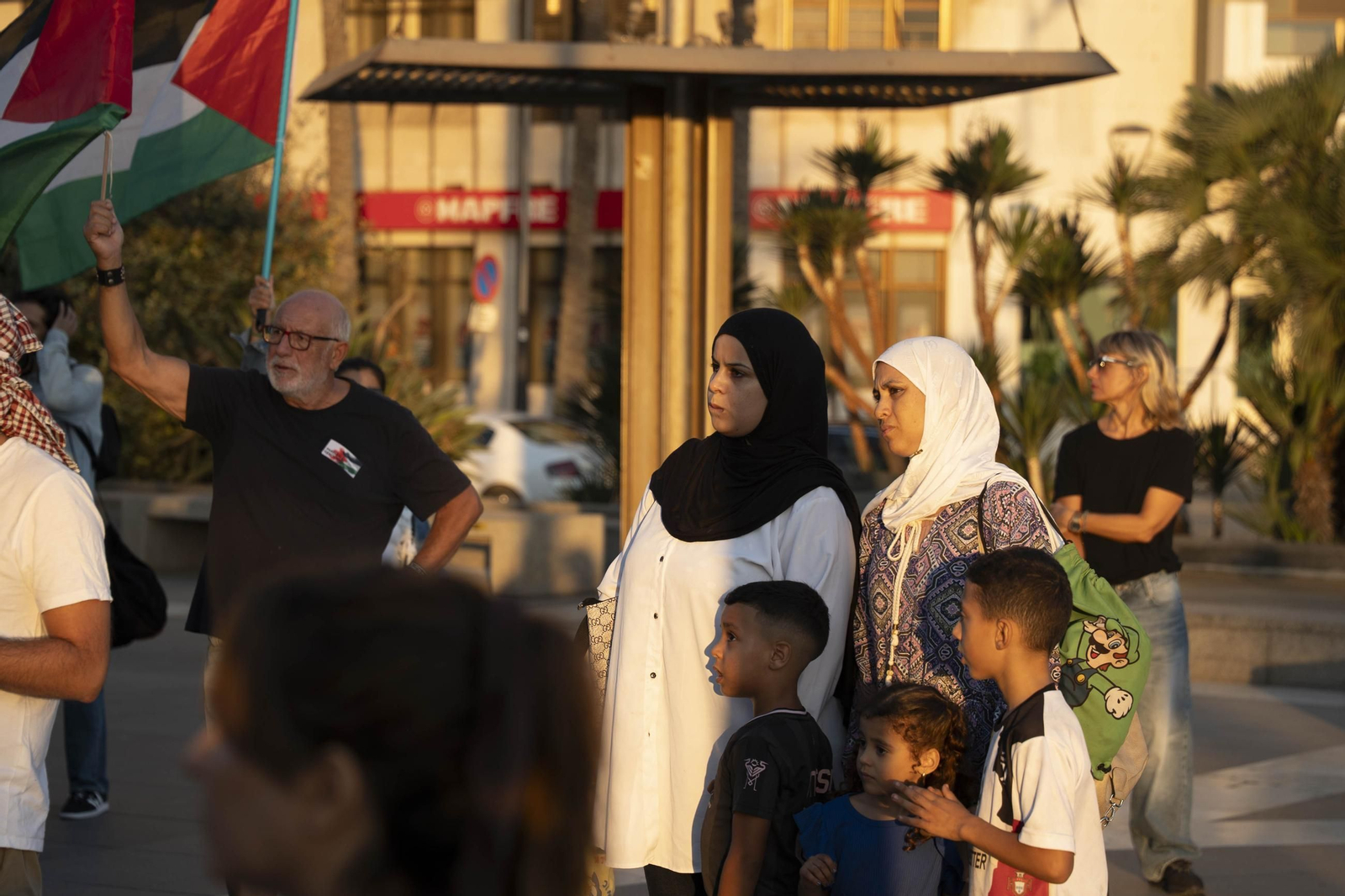 Manifestación convocada por la Plataforma Almería por Palestina