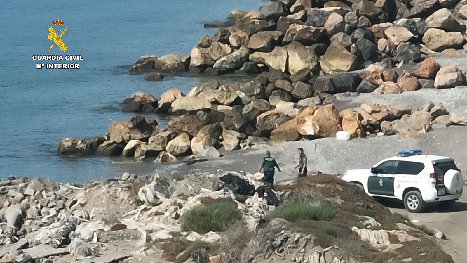 Construcciones ilegales descubiertas por la Guardia Civil.