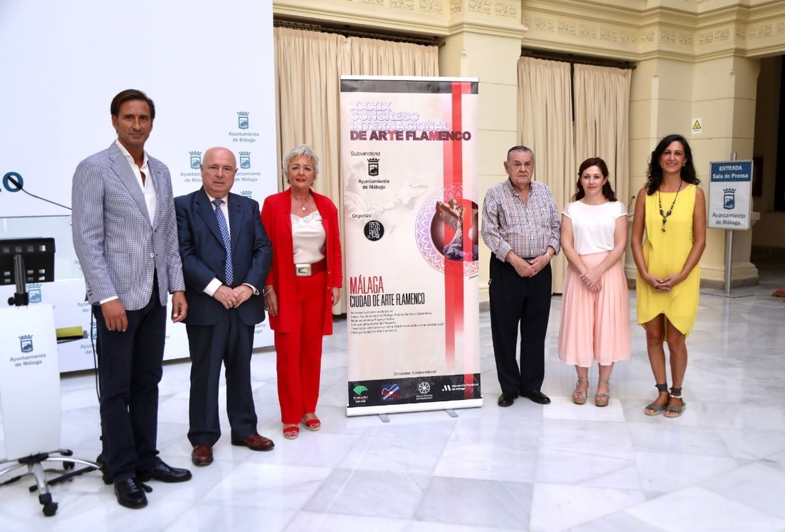 Un instante de la presentación del XXXIX Congreso Internacional de Arte Flamenco