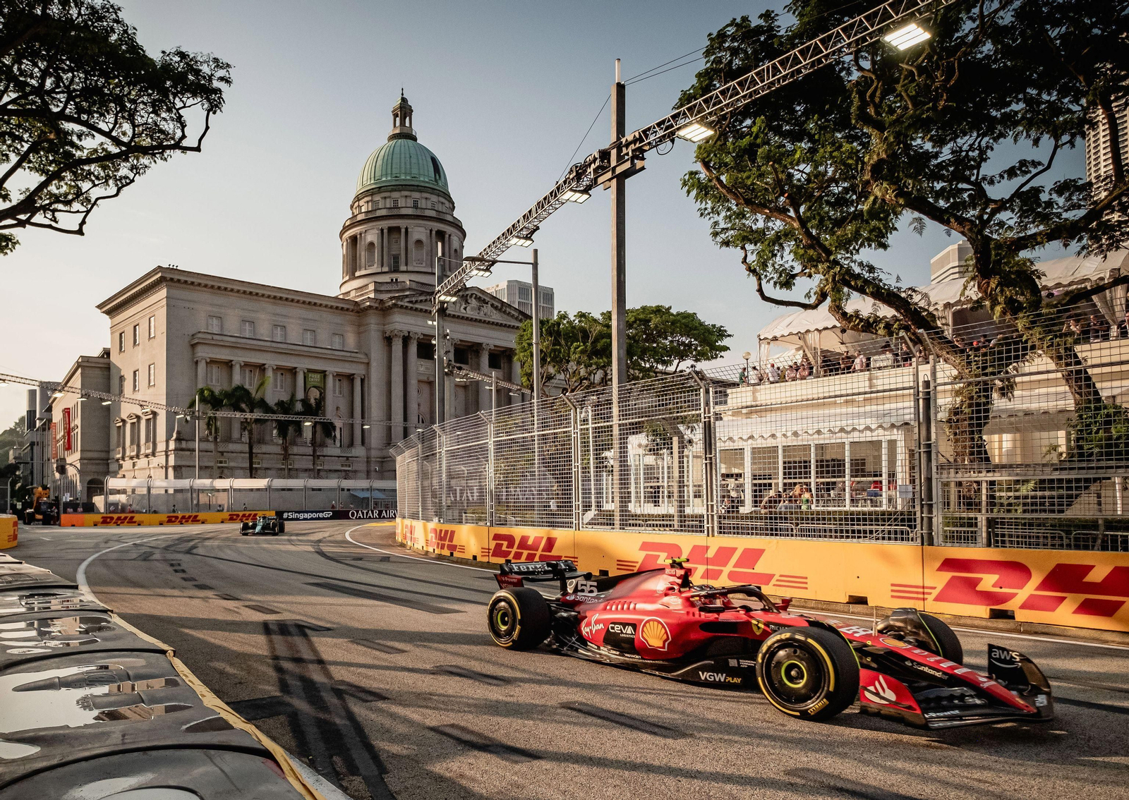 Carlos Sainz, en un momento de los entrenamientos libres.
