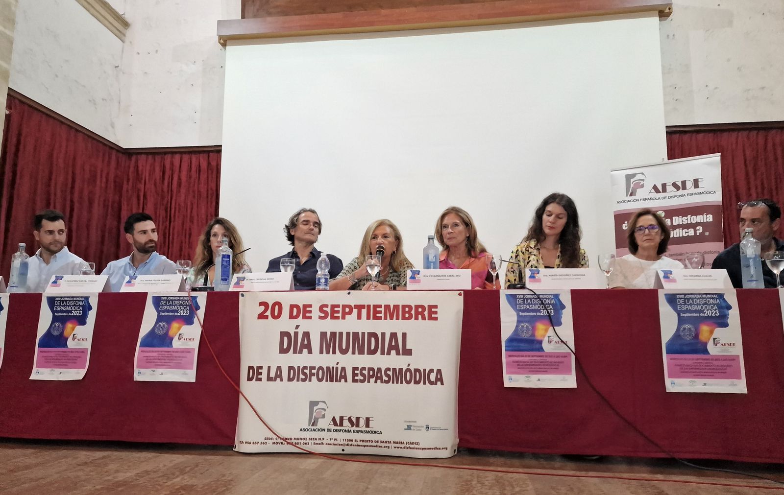 Una imagen de las Jornadas de Disfonía Espasmódica, en el Monasterio de San Miguel.