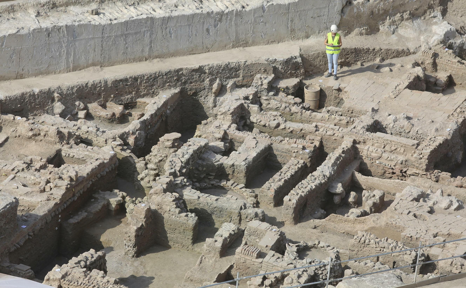 Las fotos de los restos arqueológicos en la obra del Metro de Málaga