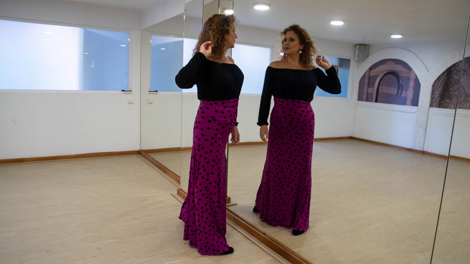 Las fotos del ensayo del ultimo espectaculo de Mónika Bellido