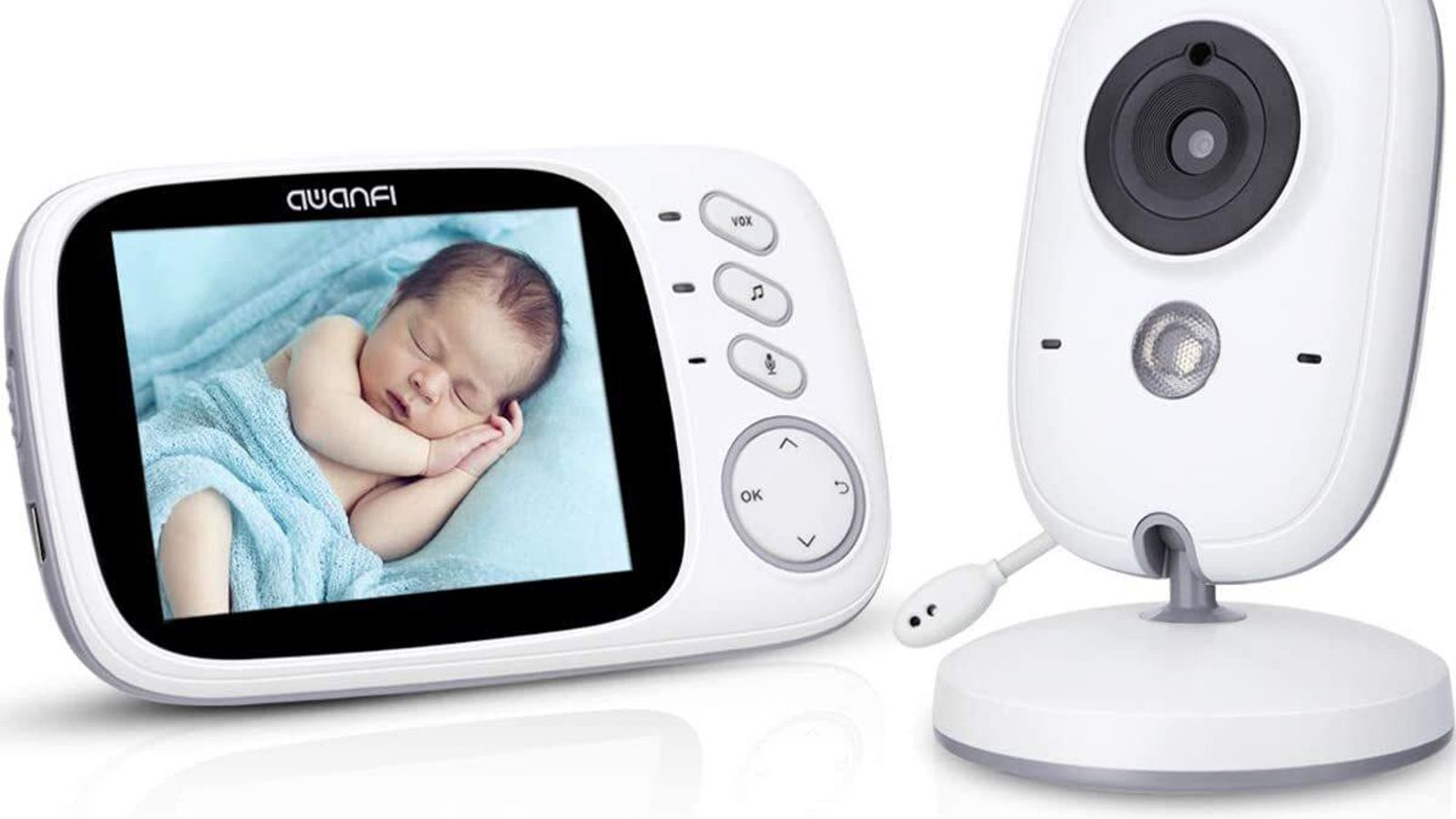 Vigilabebés Nocturna Videovigilancia Bebé Inalámbrico con Pantalla LCD 3.2