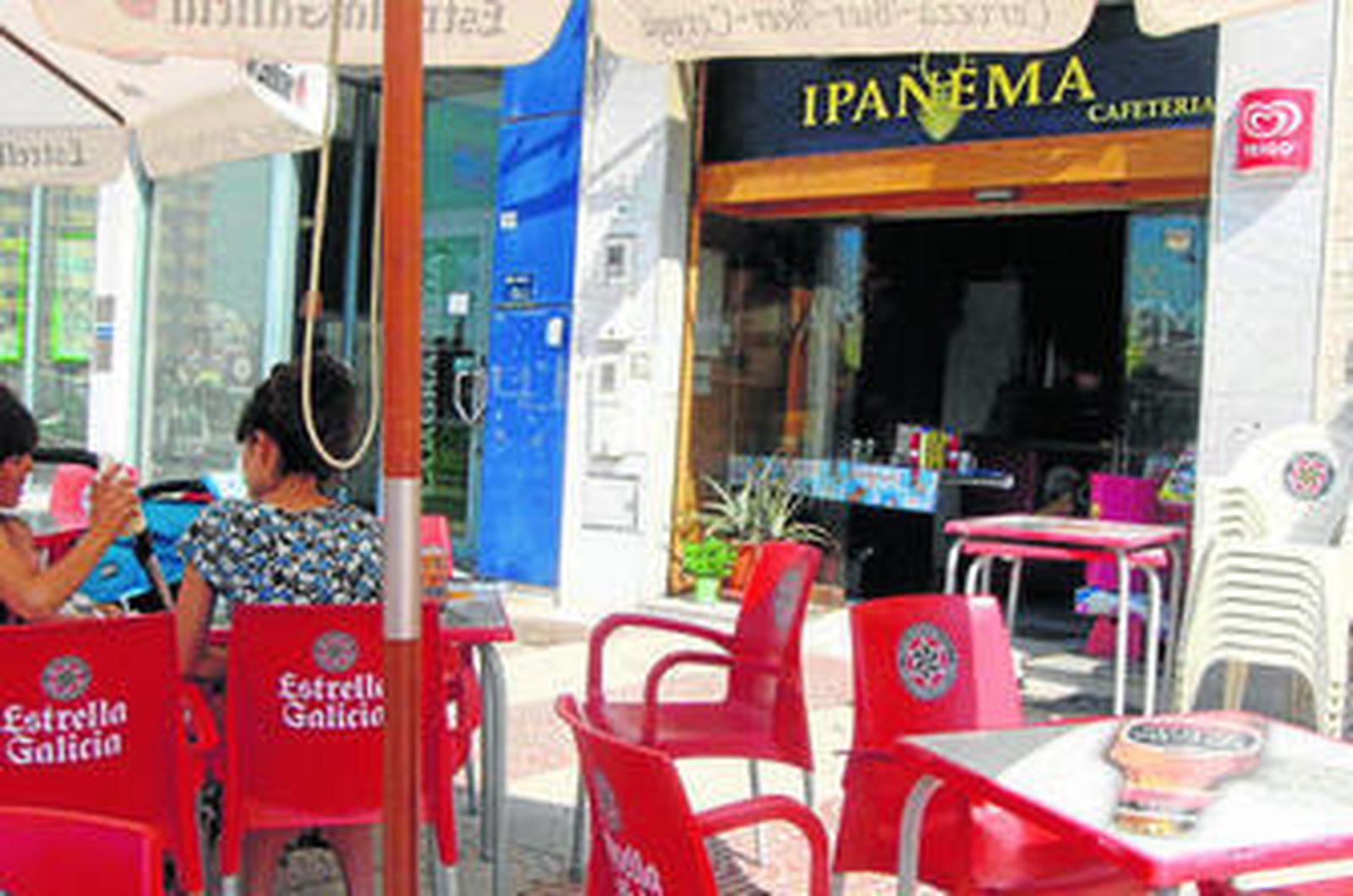 La terraza de la cafetería Ipanema.