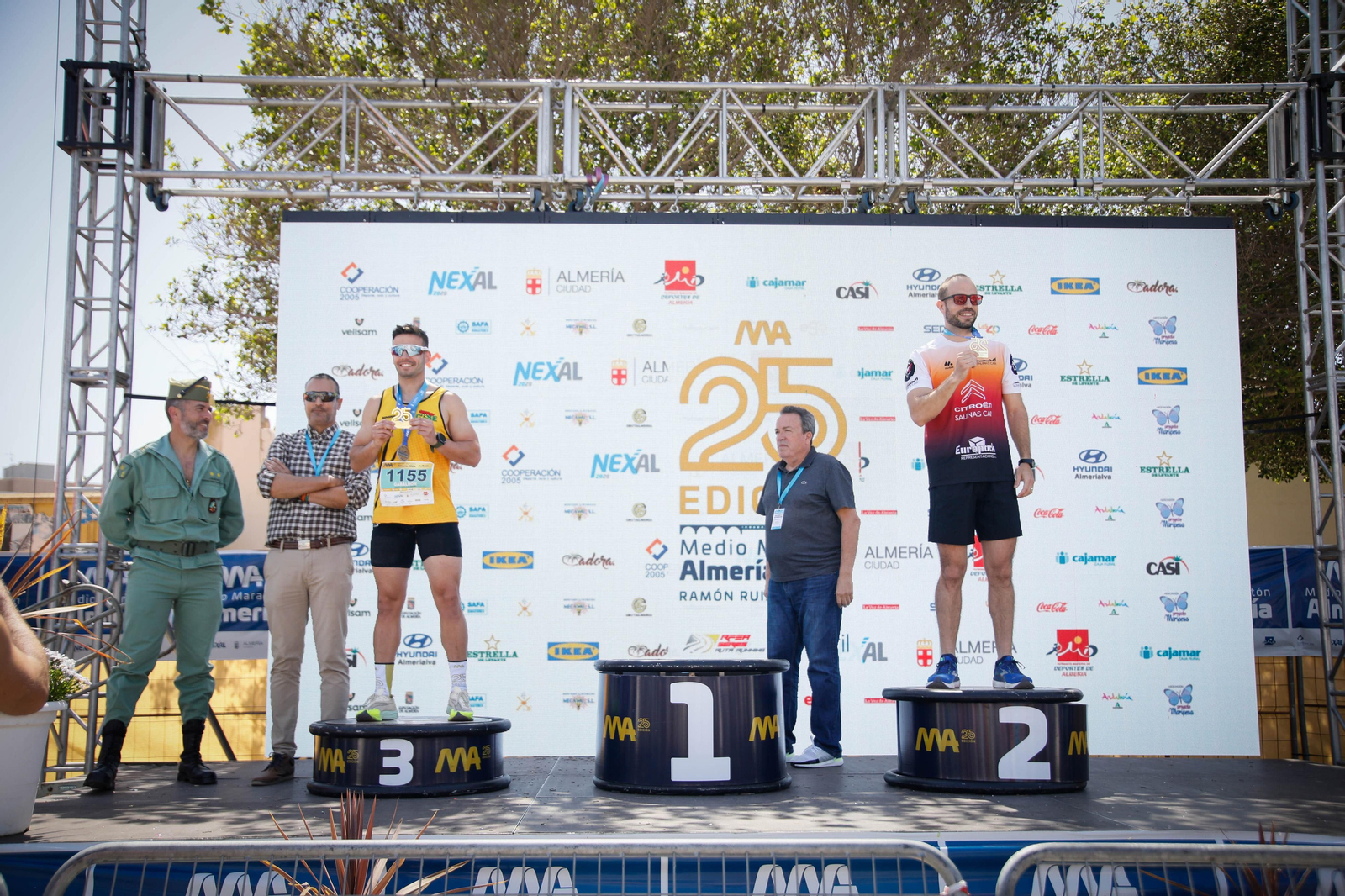 Imágenes de los premiados en la Media maratón de la Cuidad de Almería