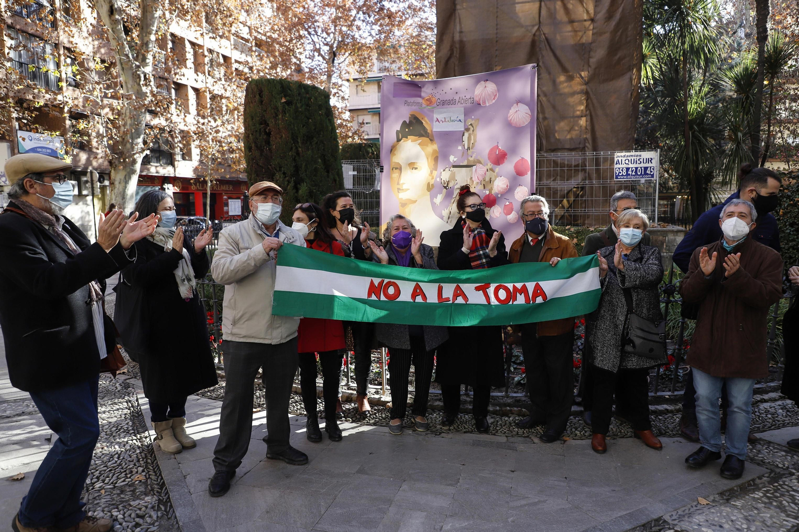 Granada Abierta celebra su acto alternativo a la Toma en honor a la Mariana