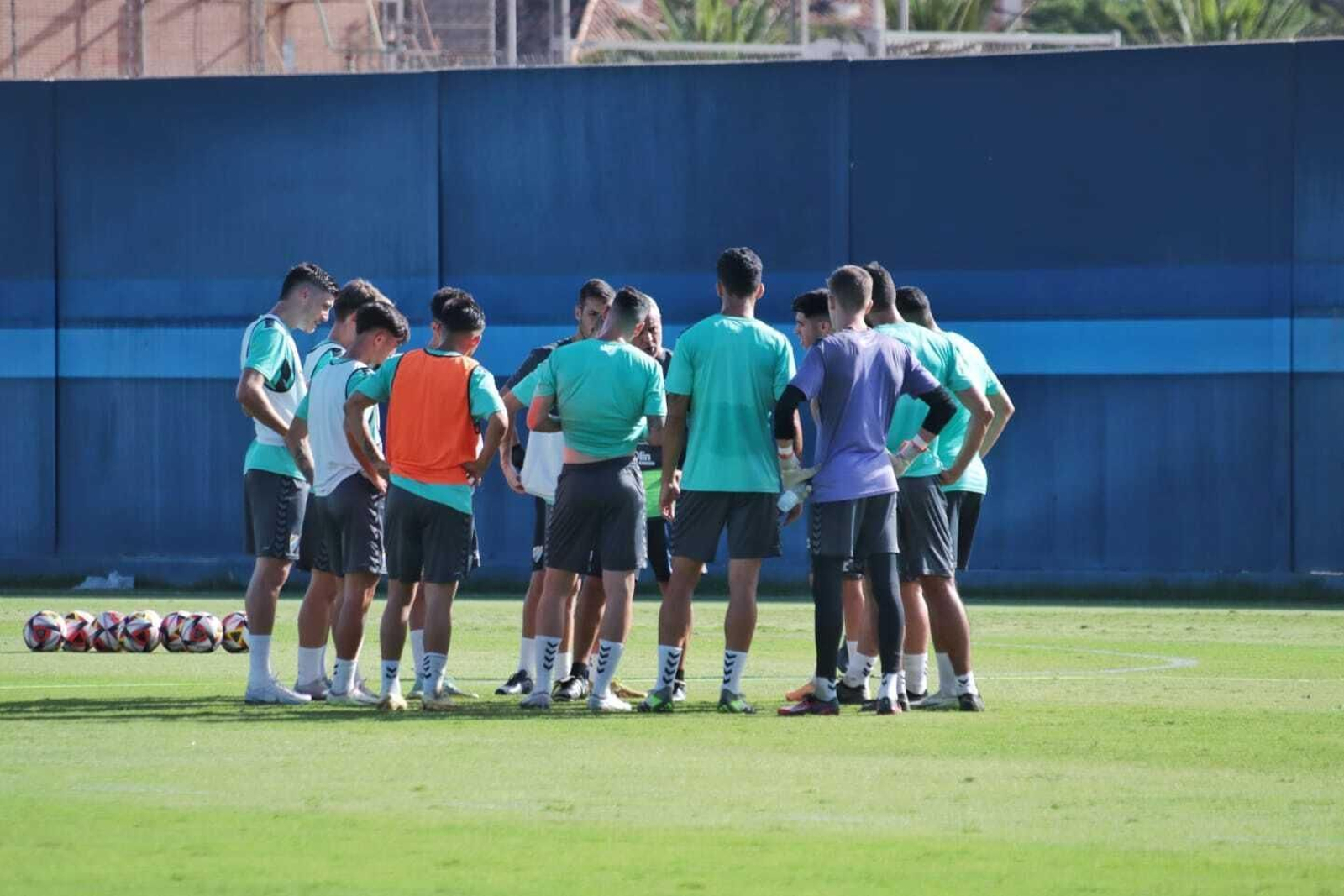 El entrenamiento del Málaga CF, en fotos